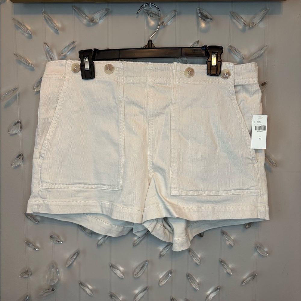 Anthropologie Pilcro Cream Short